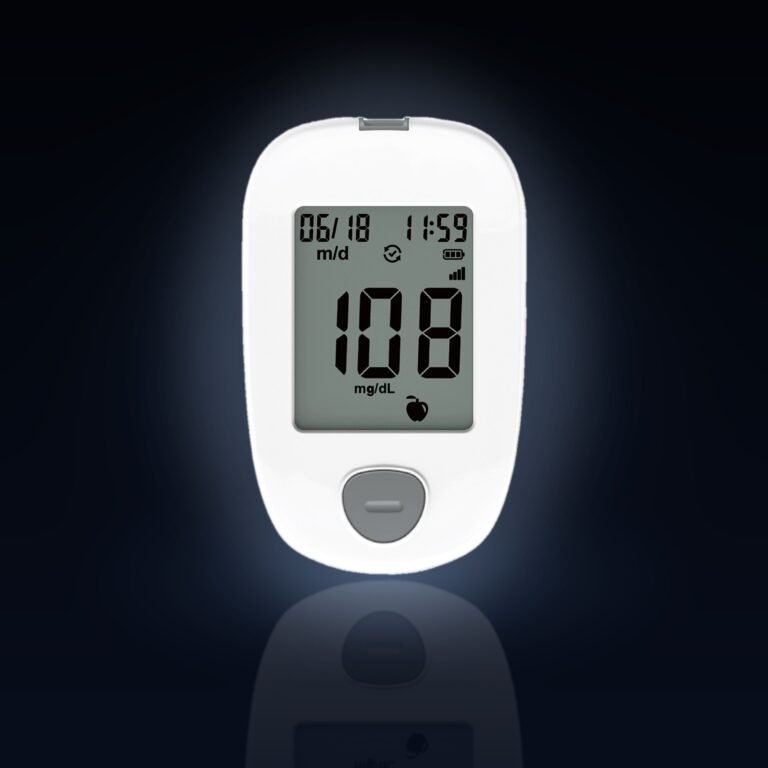 Connected cellular blood-glucose meter